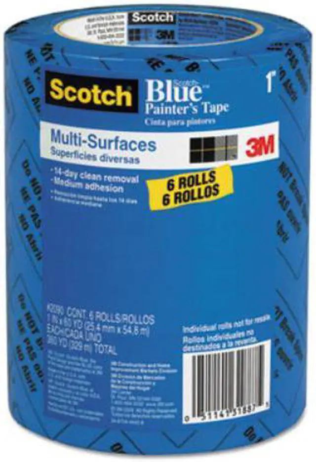 Alt view image 2 of 20 - 3M-Commercial Tape Div 209024EVP Painters Masking Tape, 1 in. x 60 yards