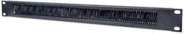 Main image of Intellinet 19" Cable Entry Panel, 1U, with Brush Insert, Black
