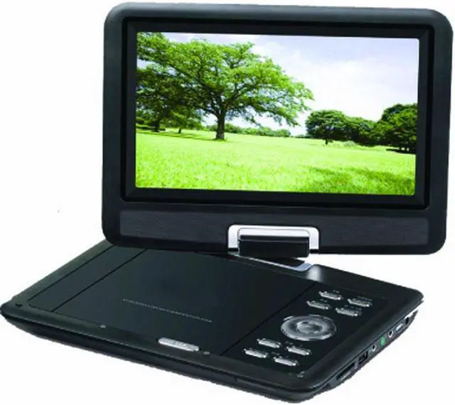 Alt view image 2 of 13 - SYLVANIA SDVD9000B2 9" Swivel-Screen Portable DVD Player