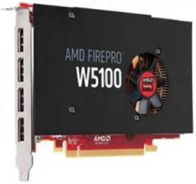 Alt view image 3 of 3 - HP FirePro W5100 Graphic Card - 930 MHz Core - 4 GB GDDR5 - PCI Express 3.0 x16 - Full-length/Full-height - Single Slot Space Required