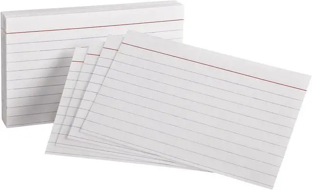 Alt view image 2 of 5 - Oxford Ruled Heavyweight Index Cards 3"x5" 100/PK Whtie 63500