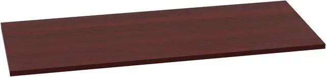 Alt view image 2 of 16 - Lorell Adjustable Height Tabletop 24"x60"x1" Mahogany 59605