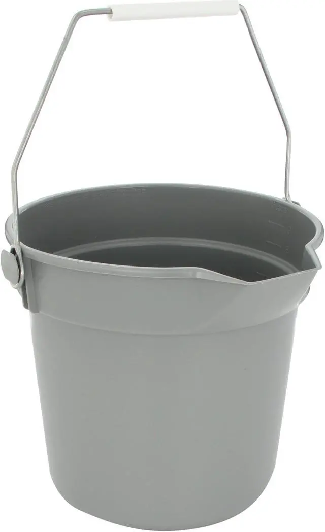 Alt view image 2 of 7 - Impact Deluxe Hvy-Dty Bucket 10Qt Gray 5510