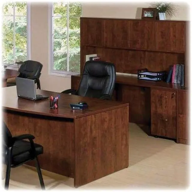 Alt view image 2 of 5 - Lorell Left Pennisula 41"x71"x29-1/2" Cherry 59553