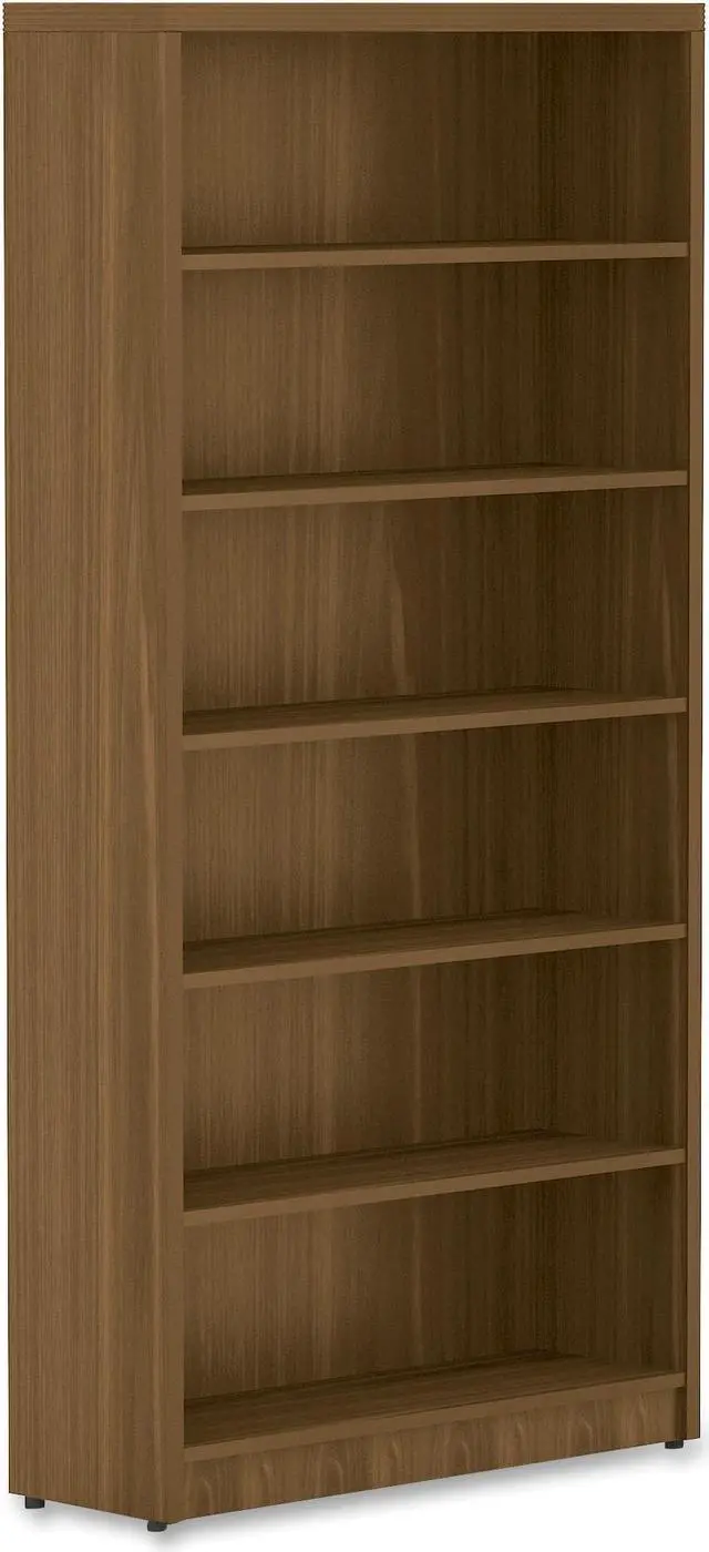 Main image of Lorell Top 1-1/2" Bookshelf 12-1/2"x36"x74" Walnut 34315