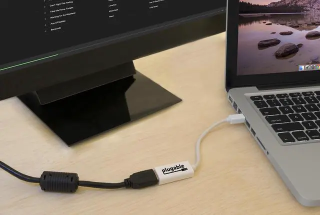 Alt view image 2 of 10 - Plugable Mini DisplayPort (Thunderbolt 2) to HDMI Adapter (Supports Mac, Windows, Linux, and Displays up to 4K 3840x2160@30Hz, Passive)