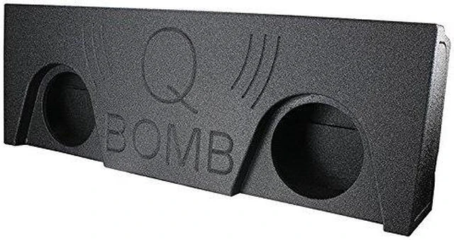 Main image of QPower 2 Hole 2014-2016 GM/Chevy Crew Cab 10" Ported Subwoofer Box | QBGMC14210