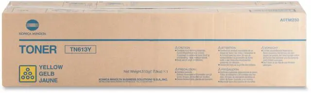Alt view image 4 of 11 - Konica Minolta TN-613Y Toner Cartridge - Yellow - OEM