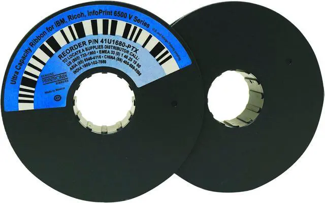 Alt view image 3 of 9 - PRINTRONIX 41U1680-PTX PRINTRONIX LLC, 6500 ULTRA CAPACITY SPOOL RIBBON, 6 PACK. YIELDS 81M CHARACTERS.