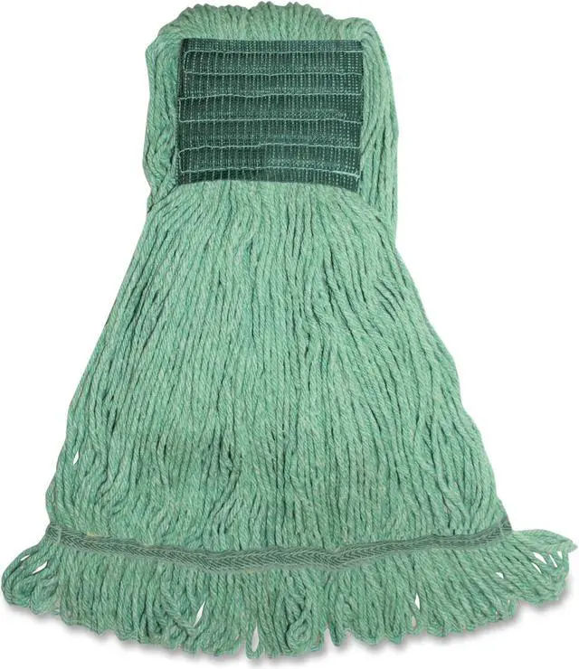 Alt view image 2 of 2 - Gojo Synthetic Blend Wide Band Wet Mop 16oz. Green MGR5BEA