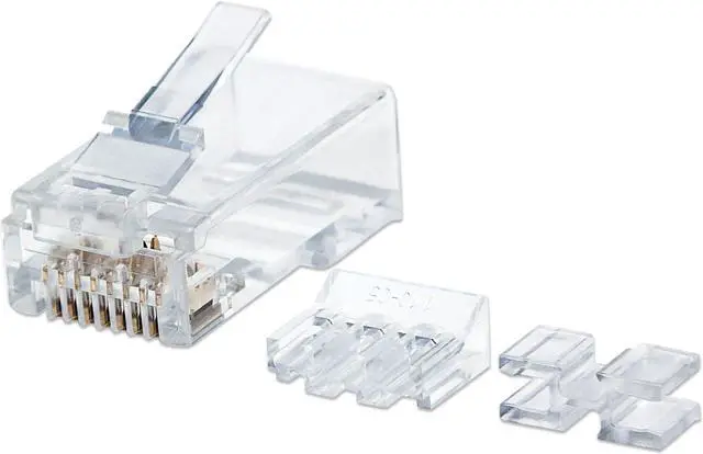 Main image of INTELLINET 790536 CAT-6 3-Prong Mod Plugs, 80 pk