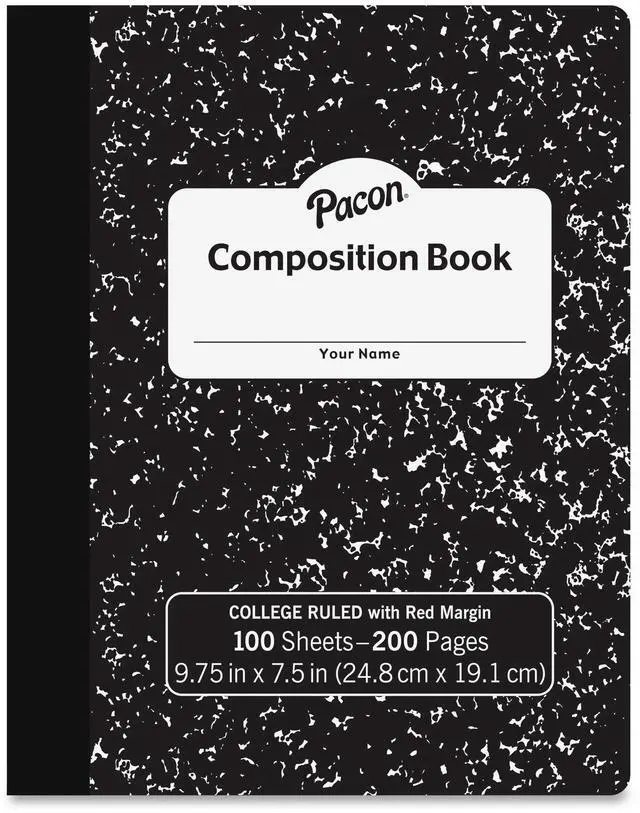 Alt view image 2 of 2 - Pacon Marble Hard Cover College Rule Composition Book