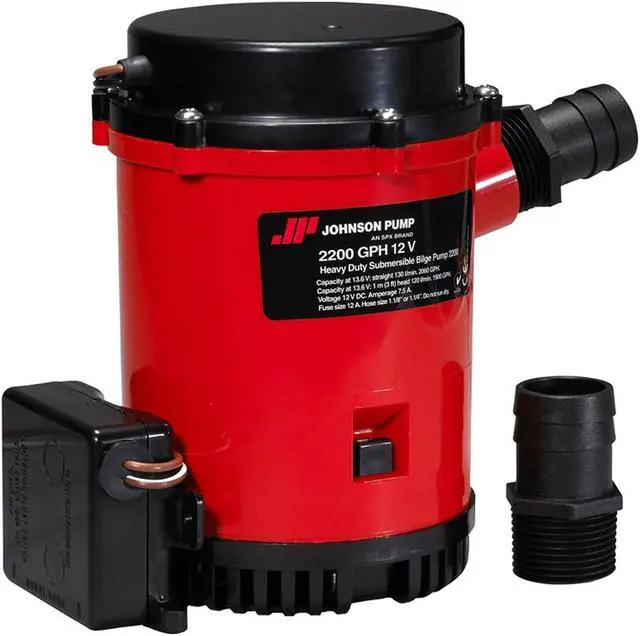 Alt view image 3 of 8 - Johnson Pump 2200GPH Ultima Combo Auto Bilge Pump - 12V
