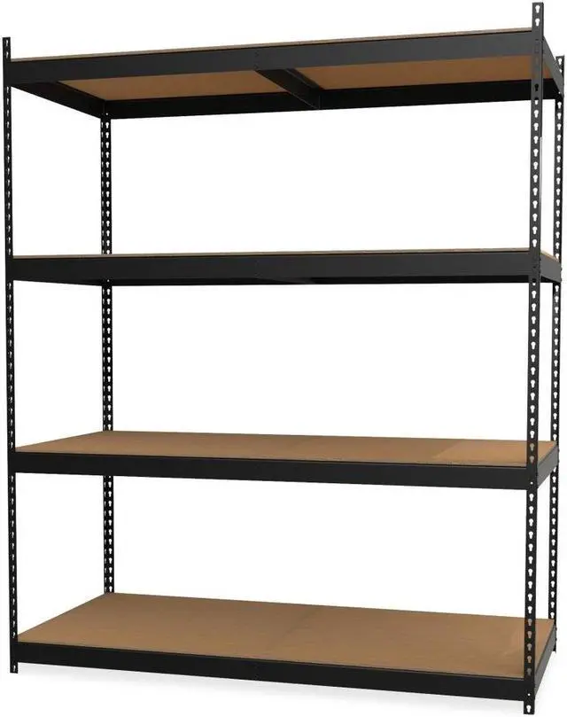 Main image of Lorell Archival Shelving - 80 x Box - 4 Compartment(s) - 84" Height x 69" Width x 33" Depth - Recycled - Black - Steel,