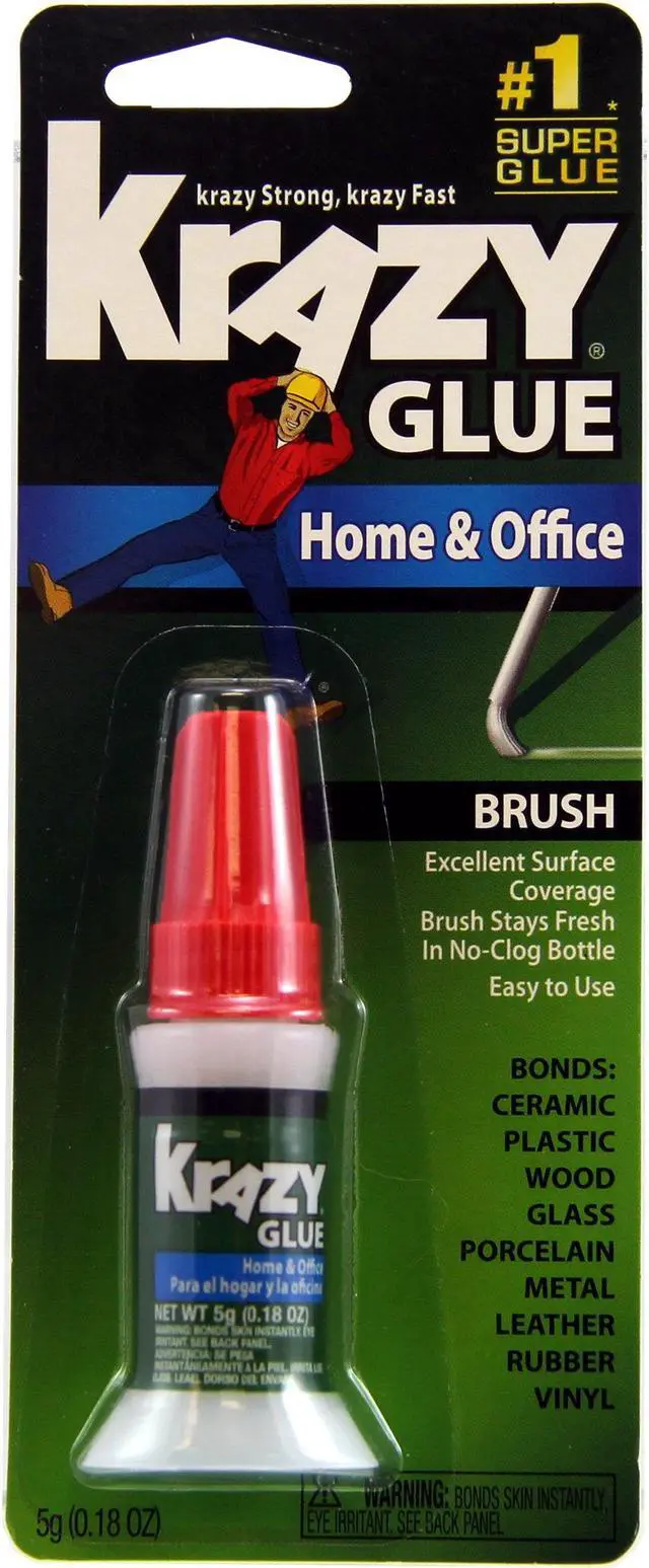 Alt view image 2 of 13 - Krazy Glue KG94548R All Purpose Brush-On Krazy Glue, 5 G, Clear