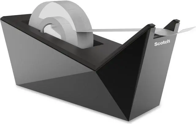 Alt view image 2 of 7 - Scotch C17MB0 One-Handed Dispenser, With 3/4 X 500 Tape Roll, 1 Inch Core, Black