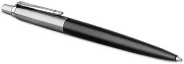 Main image of Parker Jotter Retractable Ballpoint Pen Black Barrel w/Blue Ink Medium Point 1953184