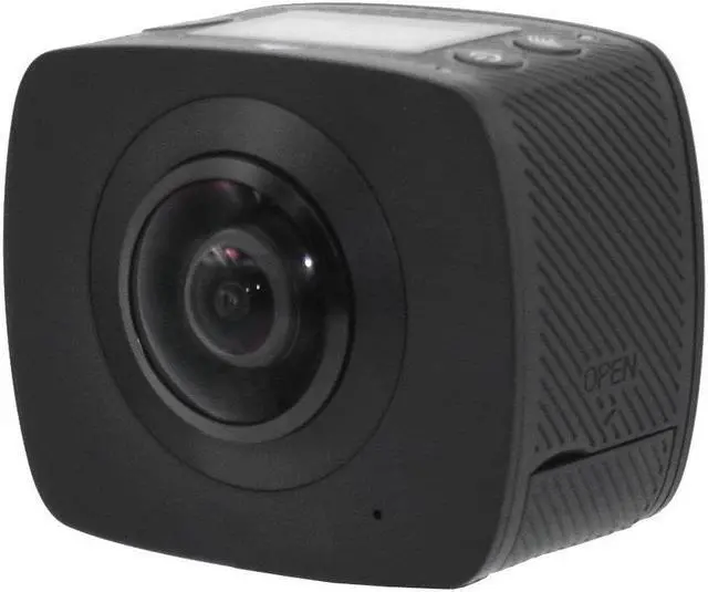 Alt view image 6 of 17 - iview 360 PRO Sport Camera Sony CMOS 8MP Pixels Dual Lens 720 Degree Panoramic View VR Format Compatible with All VR Devices TV Tuners & Video Capture Black (360 Pro Camera)
