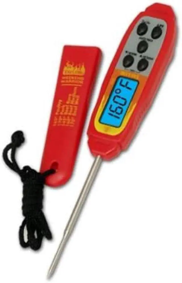 Alt view image 3 of 11 - Taylor Grillworks Waterproof Digital Instant Read Thermometer, Red