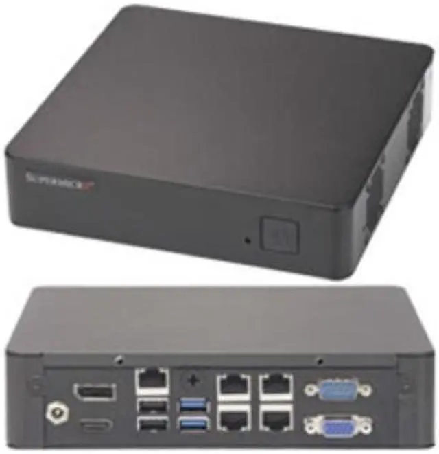 Alt view image 2 of 6 - Supermicro SuperServer E200-9B Mini PC Server - 1 x Intel Pentium N3700 Quad-core (4 Core) 1.60 GHz