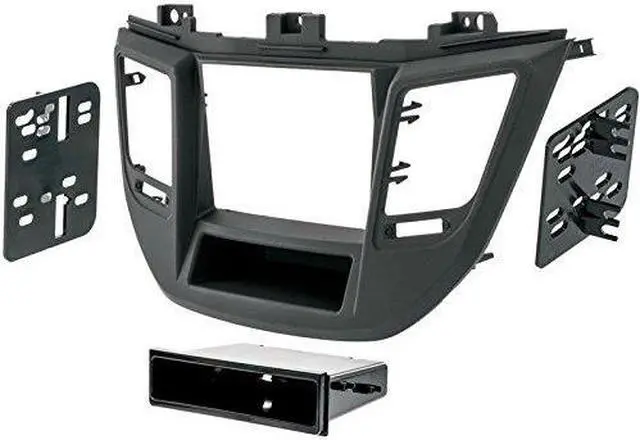 Alt view image 2 of 6 - Metra 99-7369B Black Single DIN Car Stereo Dash Kit for 2016-up Hyundai Tucson
