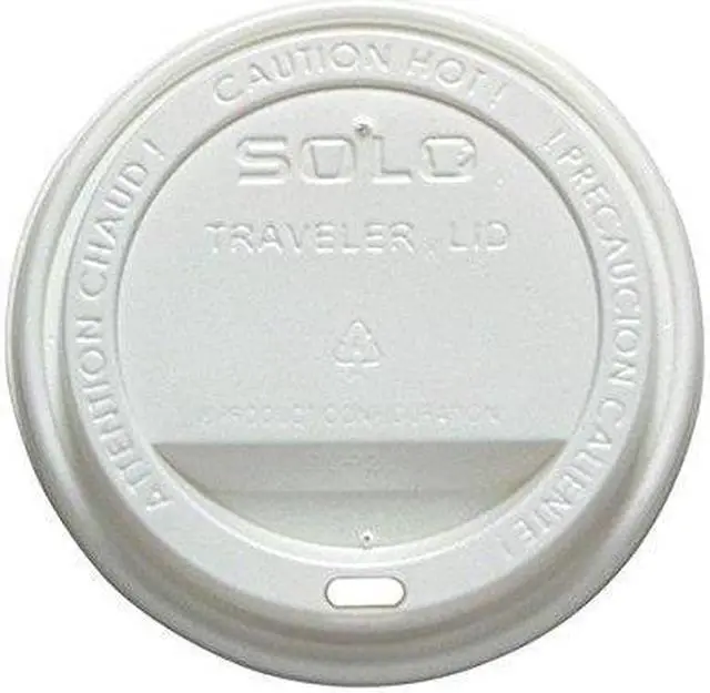 Main image of Traveler Drink-Thru Lid, White