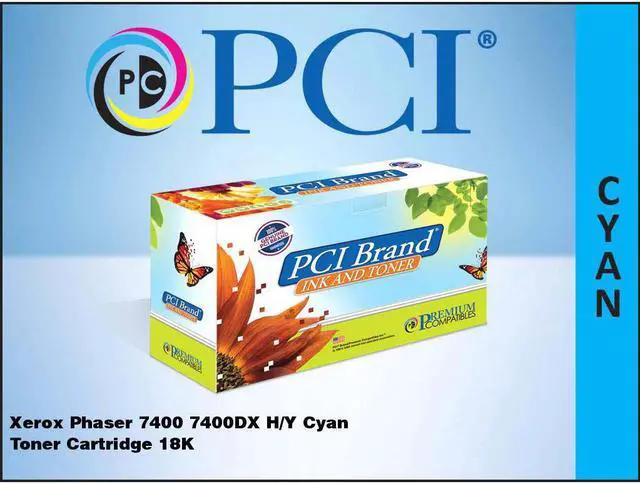 Main image of Pci Phaser 7400 7400Dx H/Y Cyan Toner