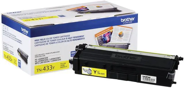 Main image of BROTHER INTERNATIONAL CORPORAT TN433Y HIGH YIELD YELLOW TONER