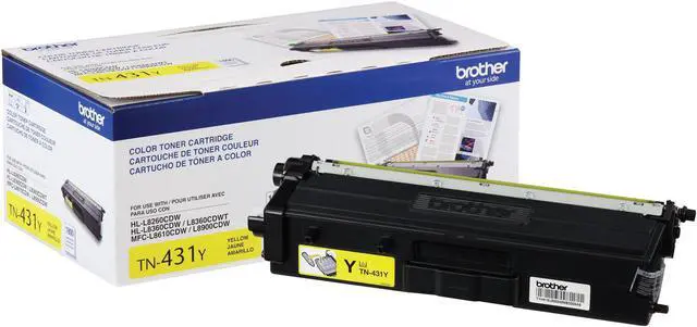 Main image of Brother International - TN431Y - Brother TN431Y Original Toner Cartridge - Yellow - Laser - Standard Yield - 1800 Pages