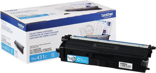 Main image of Brother International - TN431C - Brother TN431C Original Toner Cartridge - Cyan - Laser - Standard Yield - 1800 Pages -