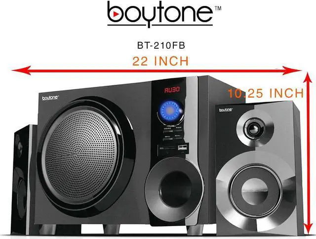 Alt view image 5 of 16 - Boytone BT-210FB Wireless Bluetooth Speaker, Powerful Sound, Bass System, Excellent Clear Sound & FM Radio, Remote Contr