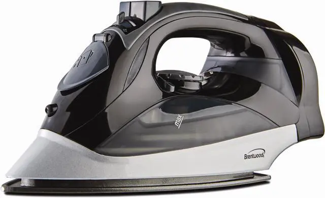 Alt view image 2 of 15 - BRENTWOOD MPI-59W Steam Iron with Retractable Cord, White