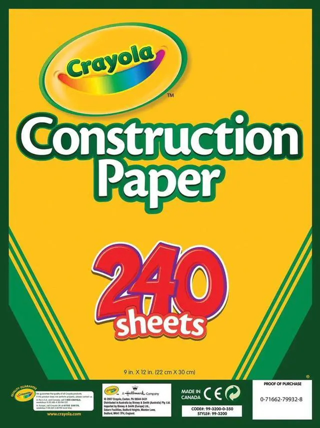 Alt view image 6 of 10 - Crayola Construction Paper Pad 9"X12"-240 Sheets