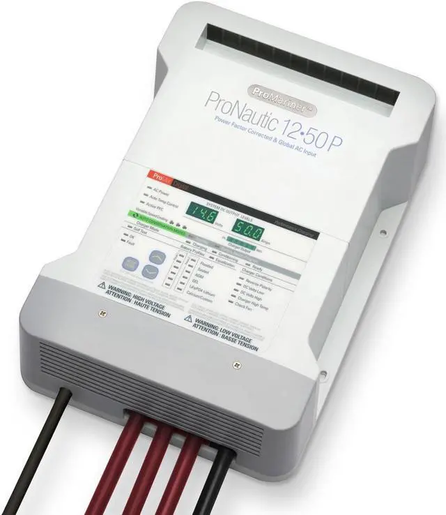 Alt view image 5 of 13 - PROMARINER PRONAUTIC 1250P 50 AMP 3 BANK BATTERY CHARGER 63150