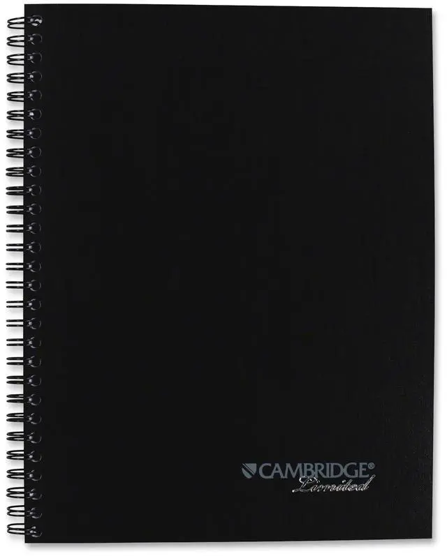 Alt view image 3 of 16 - Cambridge Action Planner Side Bound Business Notebook 7 1/2 x 9 1/2 Black 80 Sheets 06122