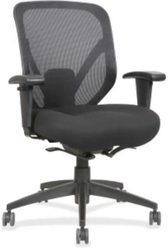 Alt view image 3 of 8 - Mid Back Chair, 28-1/8"x22-7/8"x41-3/4", Black