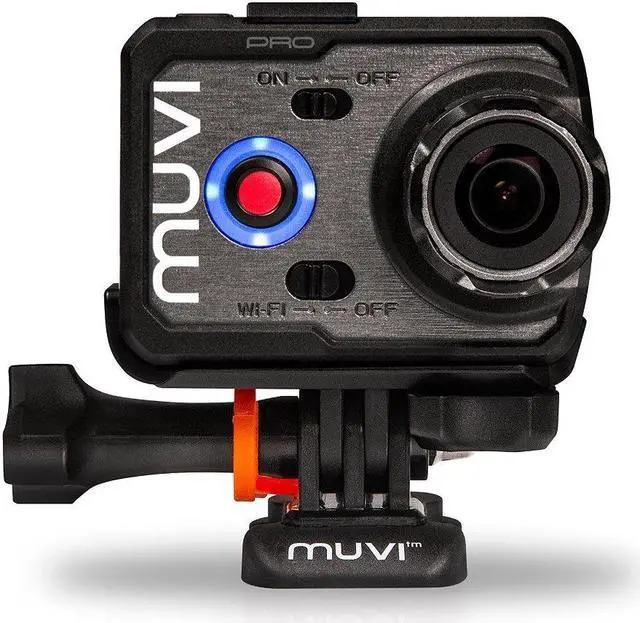 Alt view image 9 of 20 - Veho MUVI K-Series K-2 Pro 4k Wi-Fi Handsfree Camera with 12MP Resolution, LCD Touch Screen and Carry Case, Black (VCC-007-K2PRO)