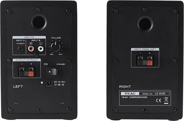 Alt view image 2 of 3 - TEAC LS-M100 2-Way 3" Powered Monitor Speakers