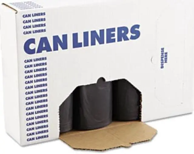 Alt view image 3 of 6 - Boardwalk SH-Grade Can Liners 40 x 46 40-45gal 1.2mil Black 25/Roll 4 Rolls
