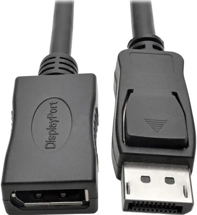 Main image of Tripp Lite P579-003 3 ft. Black DisplayPort Extension Cable with Latch, 4K x 2K (3840 x 2160) @ 60 Hz, HDCP 2.2 (M/F) Male to Female