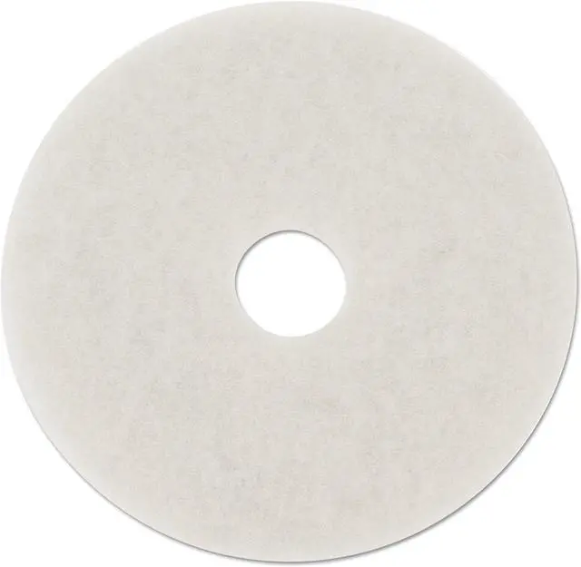 Alt view image 2 of 10 - Standard 18-Inch Diameter Polishing Floor Pads, White, 5/Carton BWK4018WHI
