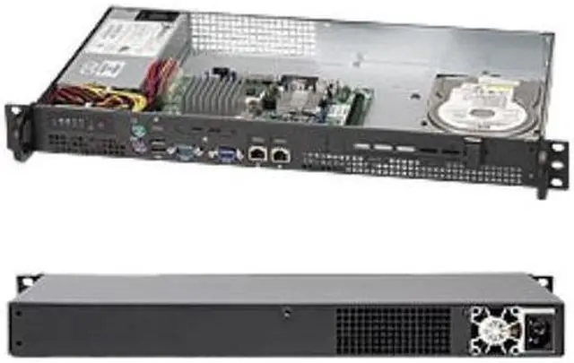 Main image of Supermicro Superchassis 503l-200b Rackmount Enclosure - Rack-mountable - Black - 1u - 1 X Bay - 1 X 200 W - Micro Atx Motherboard Supported (106286)