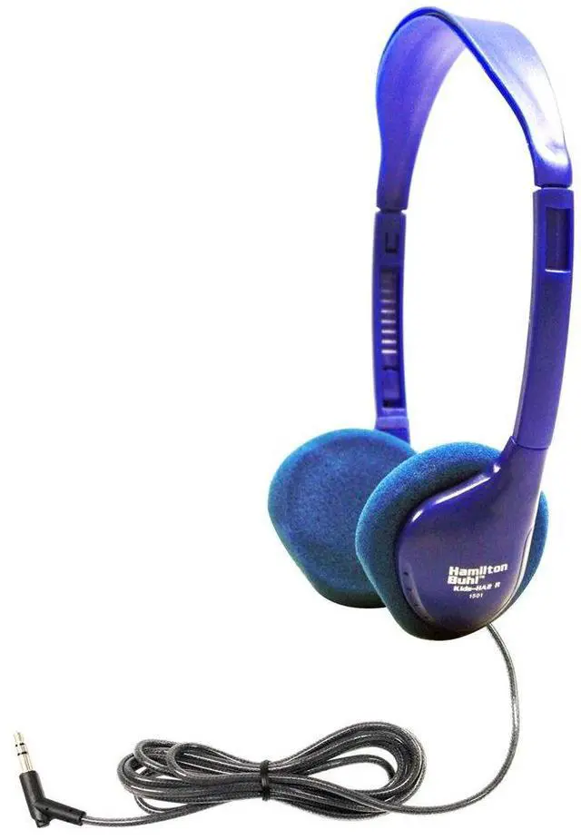 Alt view image 2 of 6 - HamiltonBuhl Kids KIDS-HA2 Personal-Size On-Ear Stereo Headphone – Blue