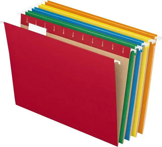 Alt view image 2 of 10 - Pendaflex 2-tone Color Hanging File Folders - Letter - 8 1/2" x 11" Sheet Size - 1/5 Tab Cut - 11 pt. Folder Thickness -