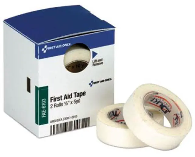 Main image of First Aid Only Refill f/SmartCompliance Gen Business Cabinet First Aid Tape 1/2x5yd 2RL/BX FAE6103