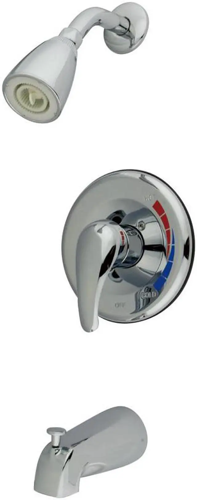 Main image of SINGLE LEVER HANDLE TUB/SHOWER FAUCET-Chrome Finish