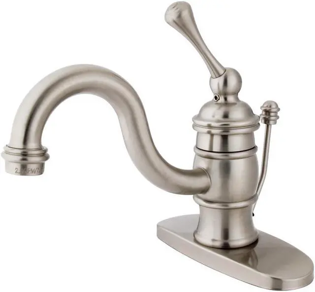 Alt view image 3 of 5 - Kingston Brass KB3408BL Single Handle 4" Centerset Lavatory Faucet with Retail P