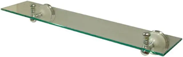Alt view image 4 of 9 - VICTORIAN GLASS SHELF-Chrome Finish