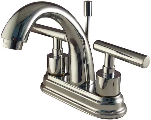 Main image of Kingston Brass Ks8611Cml Two Handle Centerset Lavatory Faucet With Brass Pop-Up - Polished Chrome Finish