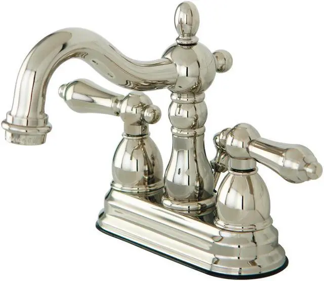 Alt view image 2 of 5 - Kingston Brass KB1606AL Two Handle 4 in. Centerset Lavatory Faucet with Retail Pop-up